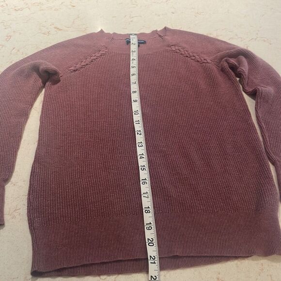 American Eagle Outfitters crewneck sweater mauve color SZ Xsmall - Picture 6 of 12